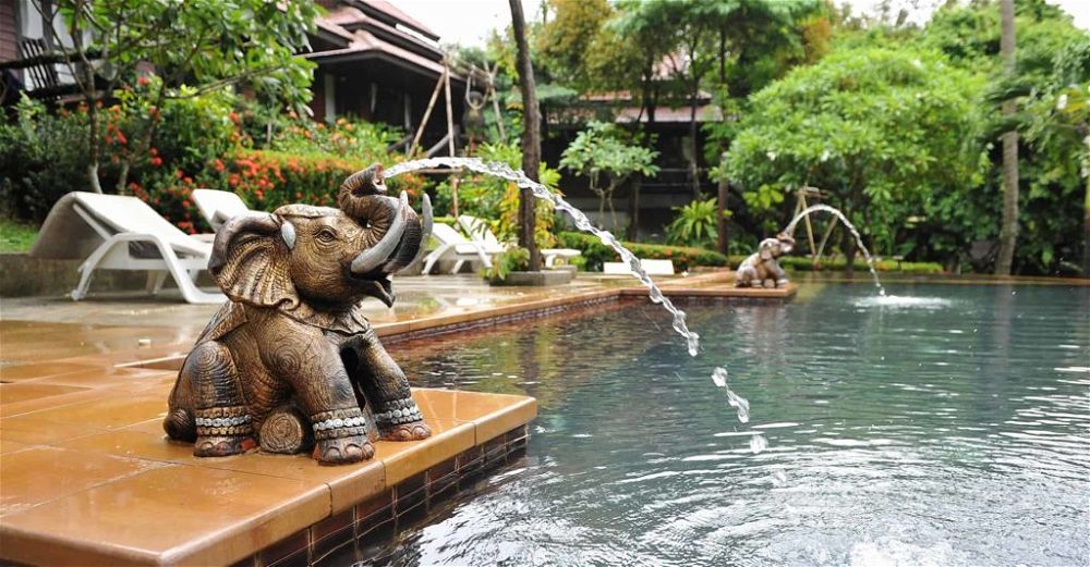 stone water feature